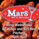 Wing Wednesday at Mars Bar and Restaurant